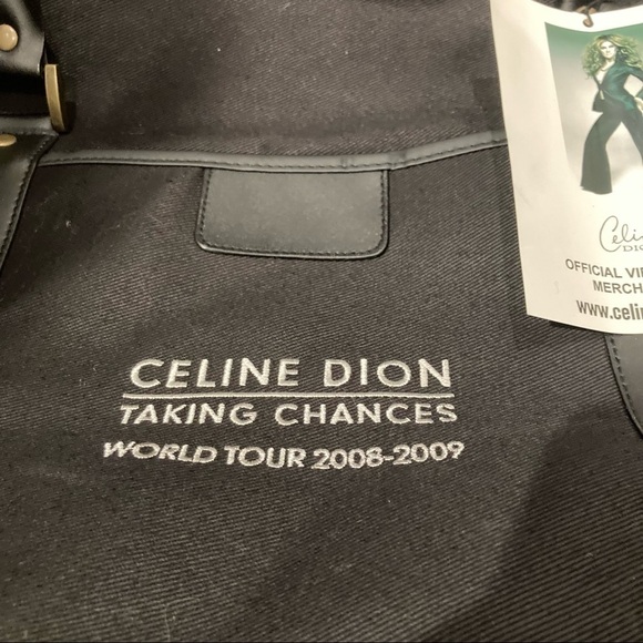 CELINE DION “Taking Chances Tour” VIP Pack World Tour 2008-2009 Canvas Bag - Picture 2 of 8